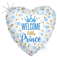 Holographic Little Prince 18" Heart Foil Balloon
