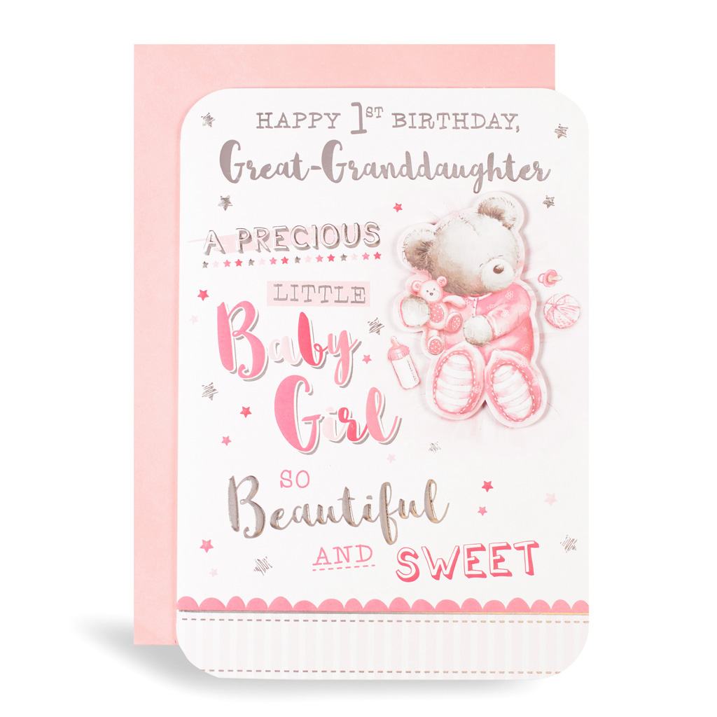 Prelude C90 Birthday Age 1 Great-Granddaughter 6pk