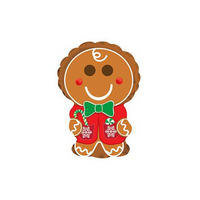Gingerbread Man 9" Foil Balloon