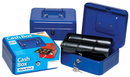 Tiger Stationery Cash Box Blue 20cm