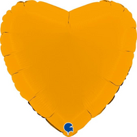 Grabo Foil Balloon Matte Mustard Heart 18"