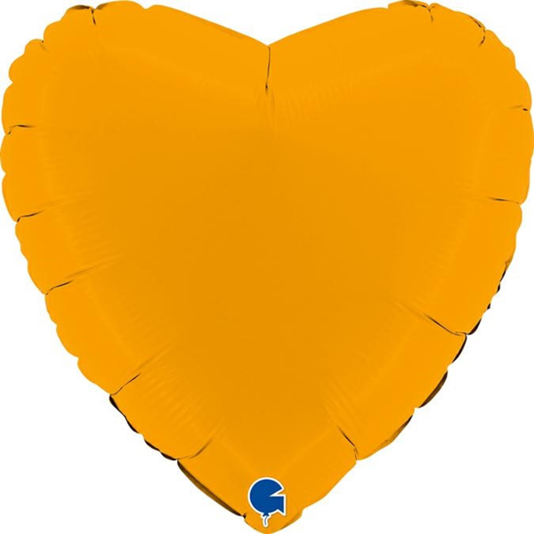 Grabo Foil Balloon Matte Mustard Heart 18"