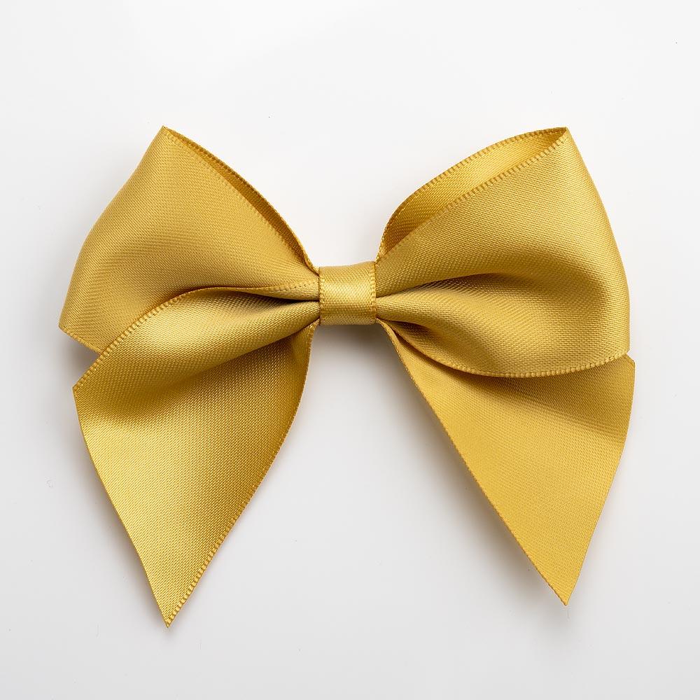 Italian Options 6 Pack Ribbon Bows Gold 10cm