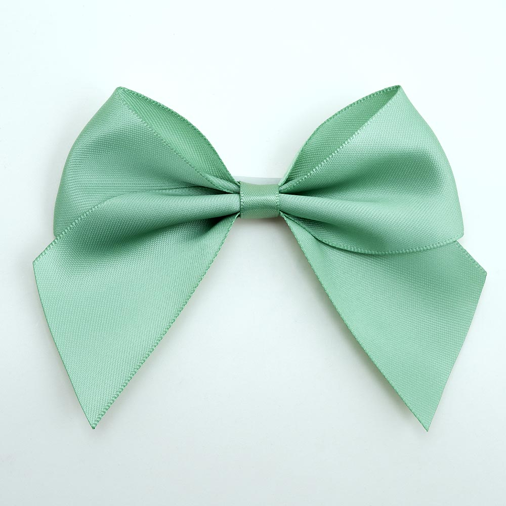 Italian Options 6 Pack Ribbon Bows Sage Green 10cm