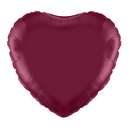 Oaktree Foil Balloon Burgundy Heart 18"