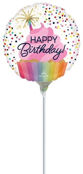 Anagram Confetti Sprinkle 9" Foil Balloon