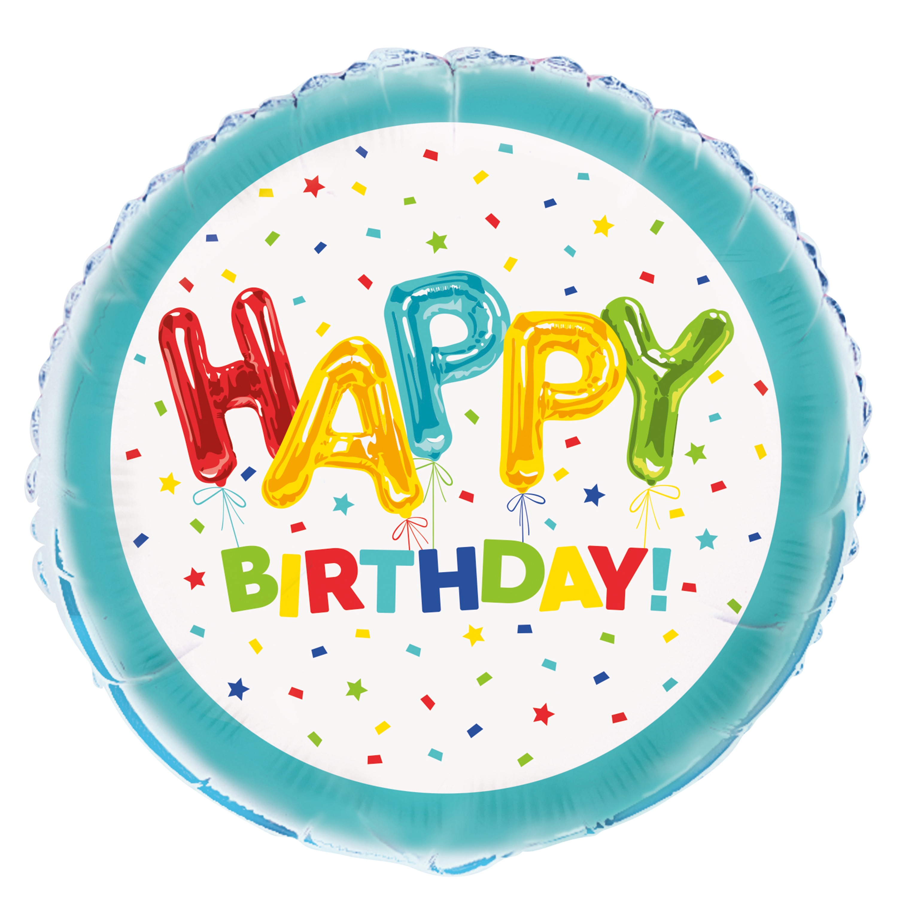 Unique Foil Balloon Happy Birthday 18"