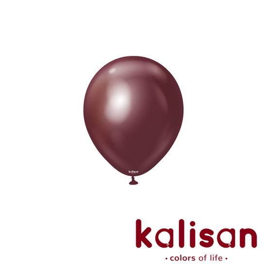 Kalisan Mirror Burgundy 5" Latex Balloons 100pk