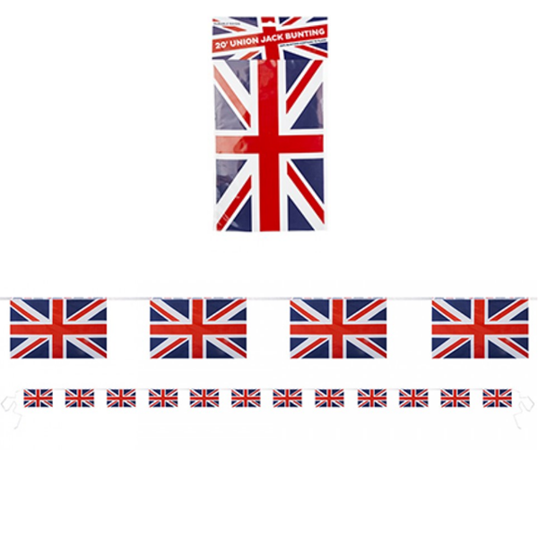 Union Jack 20ft Flag Bunting