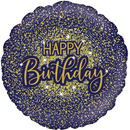 Glamorous Glitter Happy Birthday 18" Foil Balloon