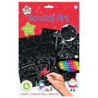 Scratch Art Sheets Christmas