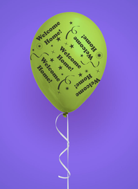 8pk Latex Balloons Welcome Home