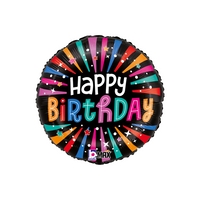 Grabo Birthday Colourful Sparkle 18" Foil Balloon