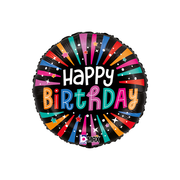 Grabo Birthday Colourful Sparkle 18" Foil Balloon