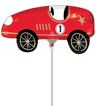 Anagram Race Cars 12" Air Fill Foil Balloon
