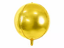 PartyDeco Metallic Gold Ball 16" Foil Balloon