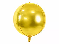 PartyDeco Metallic Gold Ball 16" Foil Balloon