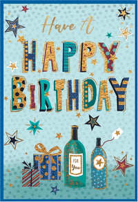 Set of six Simon Elvin C50 birthday greeting cards featuring colorful, festive designs for celebrating special occasions.