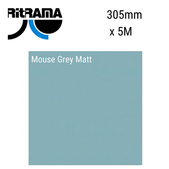 Ritrama Vinyl M Grade Matt Mouse Grey 305mm x 5m