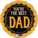 Best Dad Beer Cap 18" Foil Balloon