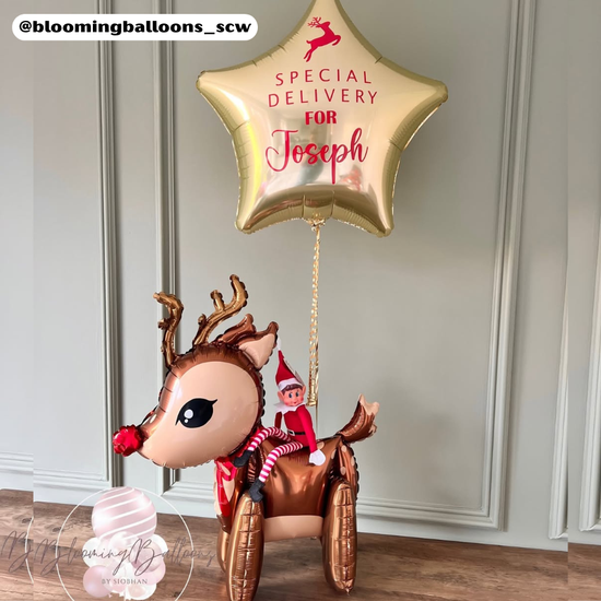 Christmas Reindeer Glossy 24" Foil Balloon