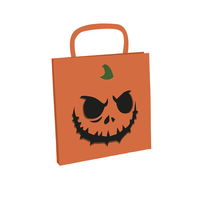 Eurowrap Halloween Felt Bag Pumpkin 20x20cm