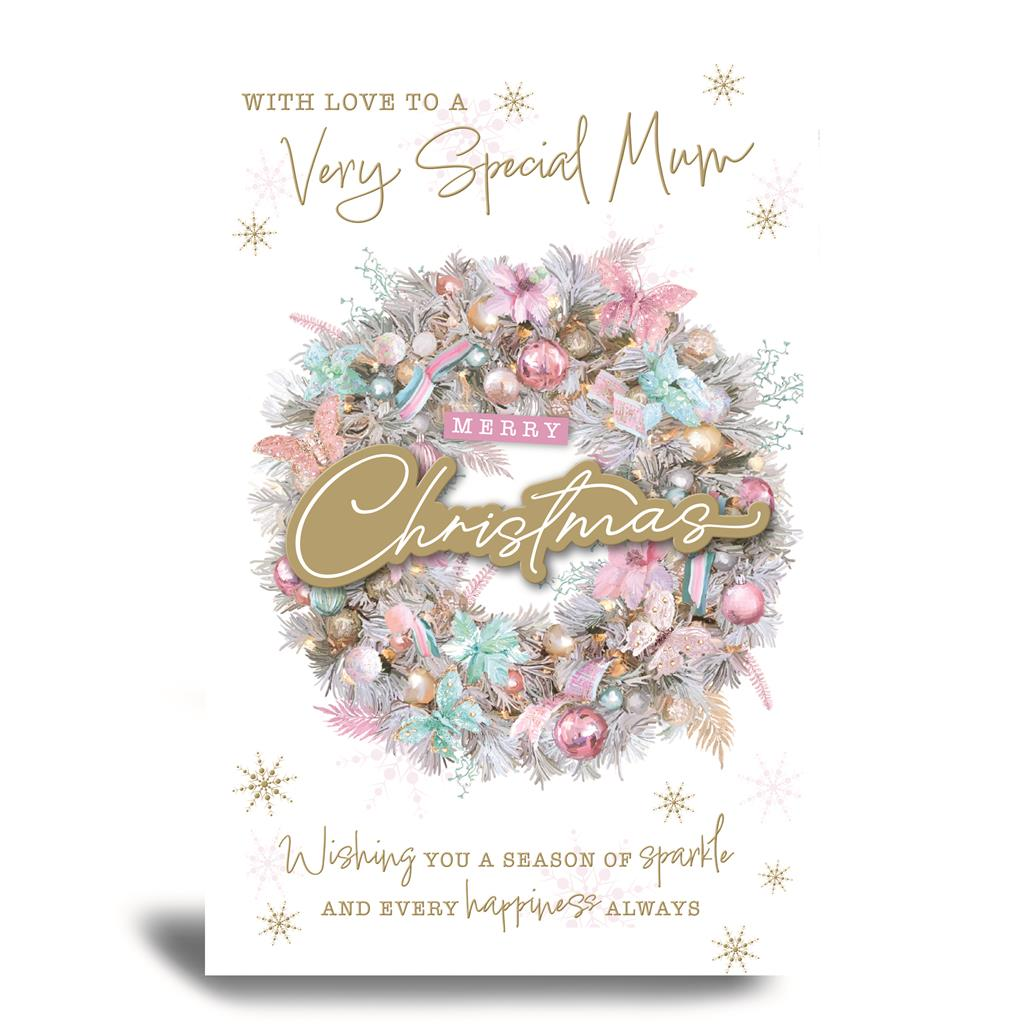 Prelude 6 Pack Cards C75 Christmas Mum Wreath