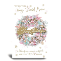 Prelude 6 Pack Cards C75 Christmas Mum Wreath