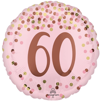 Anagram Foil Balloon Pretty Pink 60th Birthday 18