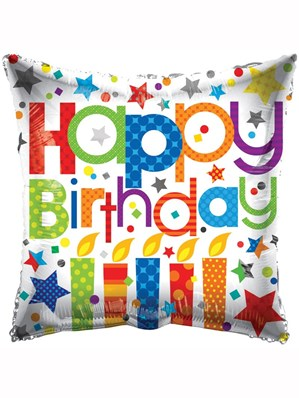 APAC Foil Balloon Happy Birthday Candles 18