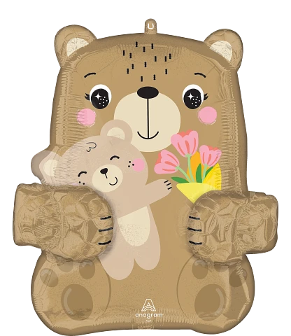Anagram Mother's Day Bear Hugs 24" Foil Balloon