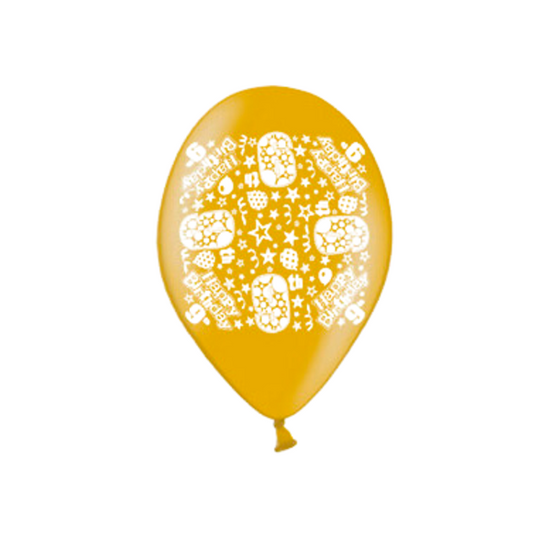 Age 9 Latex Balloons 9" 10pk