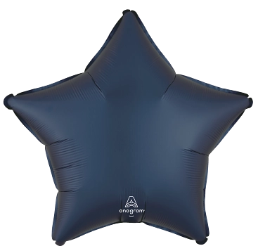 Anagram Foil Balloon Satin True Navy Star 19