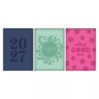 Diary A5 WTV Bright Embossed PU 2027 12pk