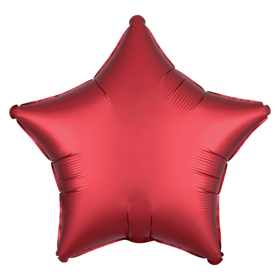 Anagram Foil Balloon Satin Luxe Sangria Star 18"