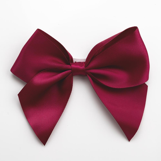Italian Options 6 Pack Ribbon Bows Burgundy 10cm