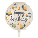 Construction Vehicle 18" Foil Balloon
