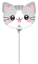Anagram Kawaii Kitty 9" Air Fill Foil Balloon