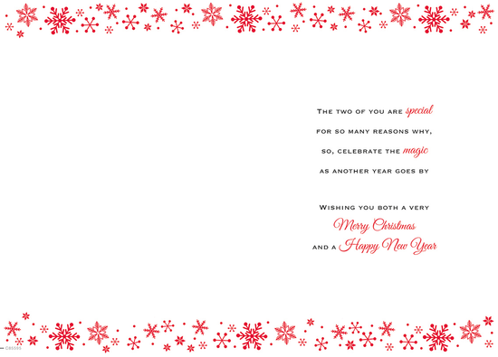Regal 6 Pack C75 Cards Christmas Both Of You