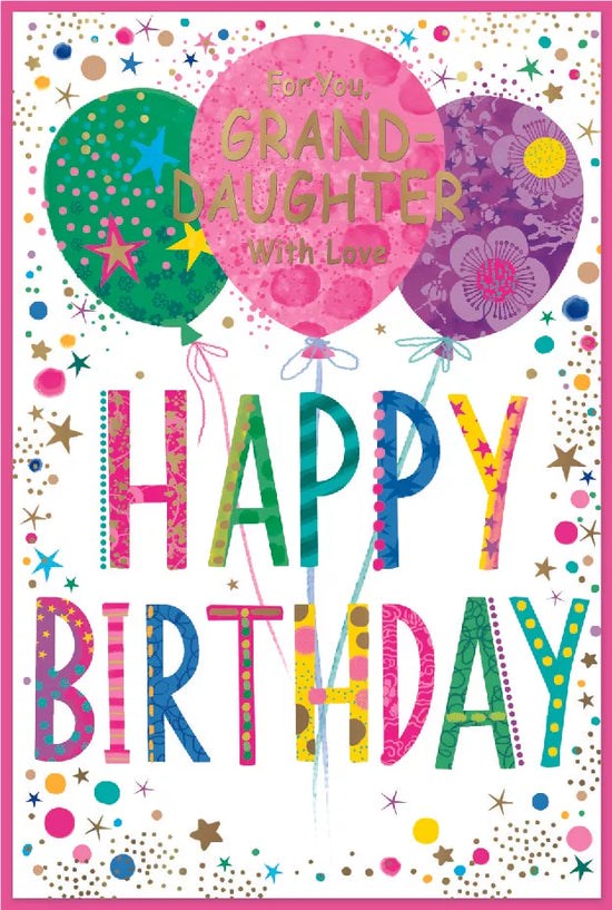 Simon Elvin C75 Birthday Granddaughter 6pk