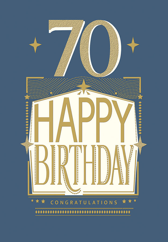 Regal 6 Pack Cards C90 Everyday Birthday Age 70