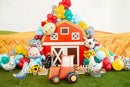 PartyDeco 22-inch foil balloon shaped like a cow, colorful and shiny, perfect for party decoration and celebrations.