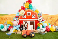 PartyDeco 22-inch foil balloon shaped like a cow, colorful and shiny, perfect for party decoration and celebrations.