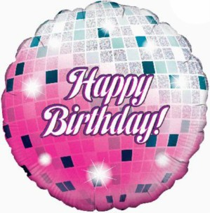 Oaktree Glitterball 18" Foil Balloon