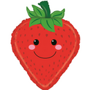 Red Strawberry 26" Foil Balloon