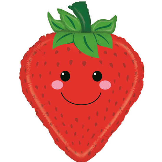 Red Strawberry 26" Foil Balloon