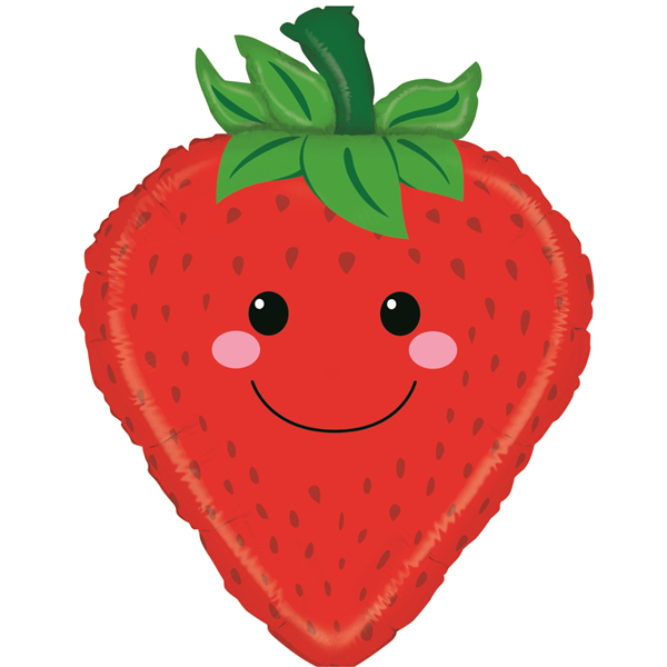 Red Strawberry 26" Foil Balloon