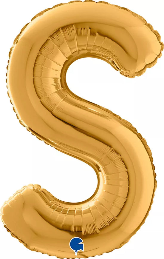 Grabo Foil Balloon Gold 26" Letter S