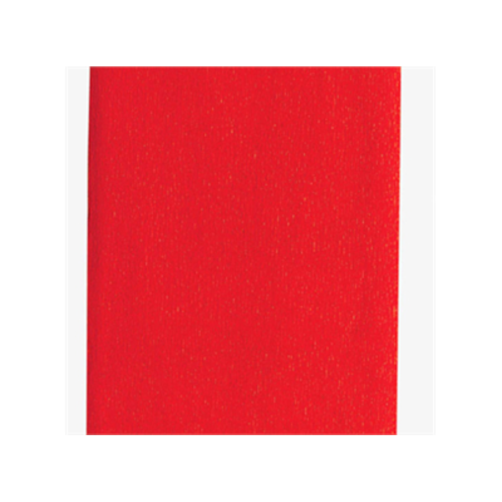 Red crepe paper from County Stationery, 1.5 meters long and 50cm wide, ideal for tissue and craft projects.