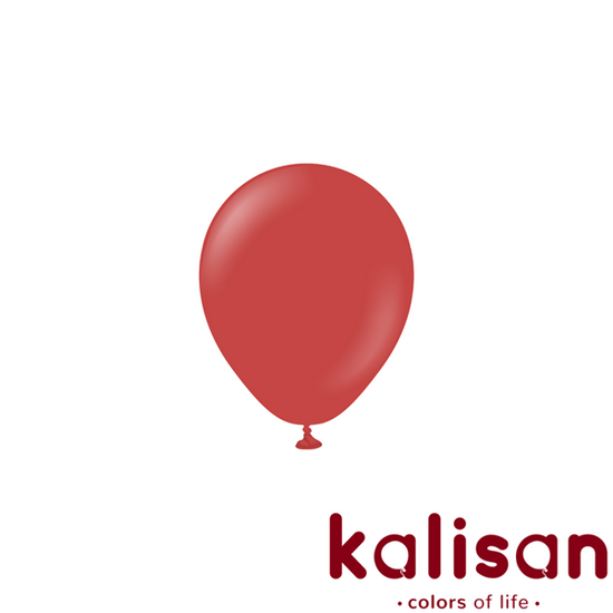 Kalisan Standard Deep Red 5" Latex Balloons 100pk